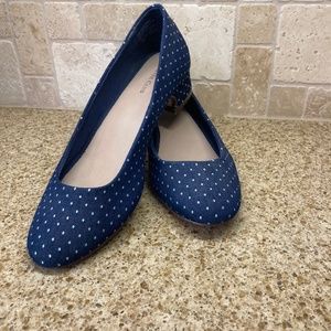 Charter Club Blue Denim Heels 10M